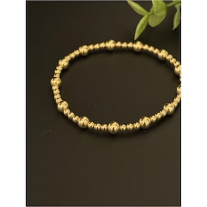 Enewton Classic Gold Beaded Stretch Bracelet for Women immagine 5