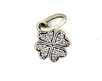 Pandora Cz Clover Dangle Charm