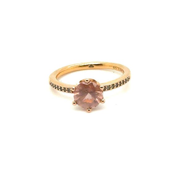 Pandora Rose Pink Sparkling Crown Solitaire Ring