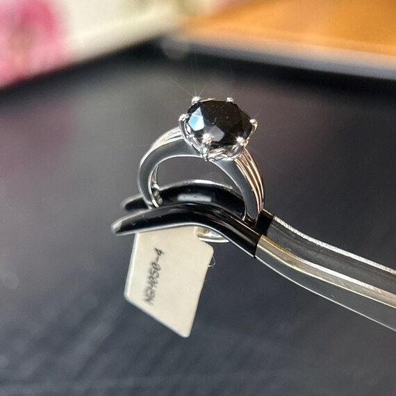 925 Silver Black Stone Ring - image 4
