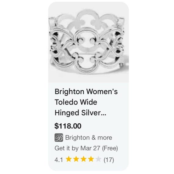 Brighton Toledo Hinged Bangle - image 5