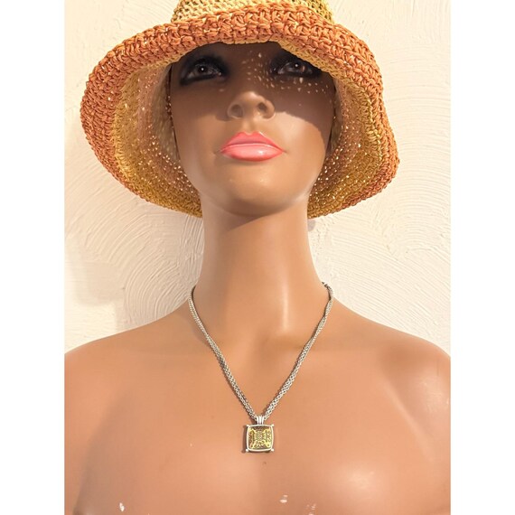 Brighton Multi Strand Two-Tone Square Necklace - image 8
