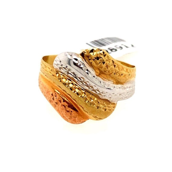 10k NWT Tricolor Ring - image 1