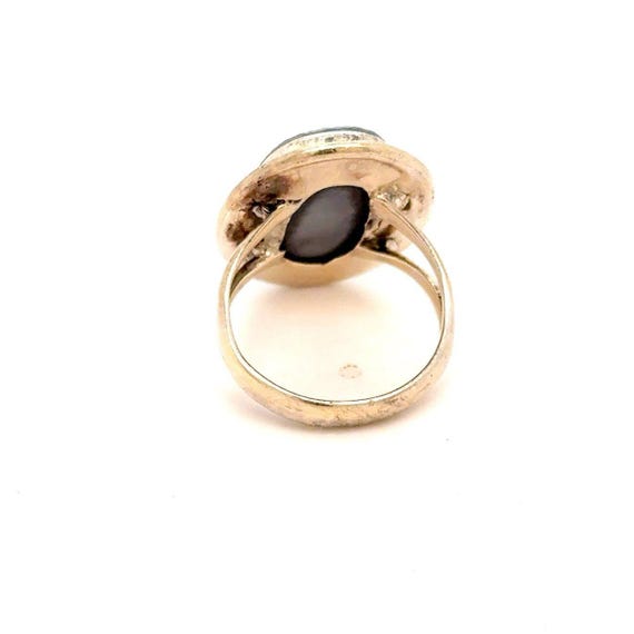 Silver 925 Black Stone Ring - image 8