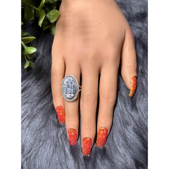 Silver 925 Black Stone Ring - image 10