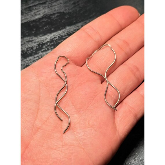 925 Silver Threader Earrings - image 3