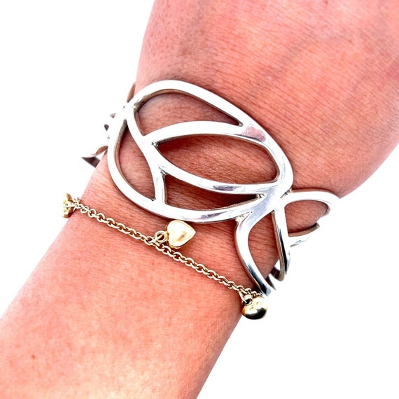 Retired James Avery Leaf Cuff View 5