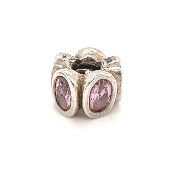 Pandora Pink Cz Oval Lights Charm