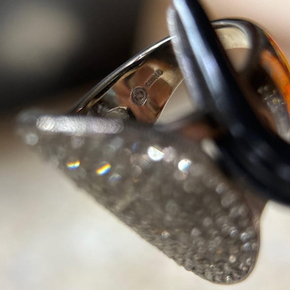Black Rhinestones Statement Ring - image 6