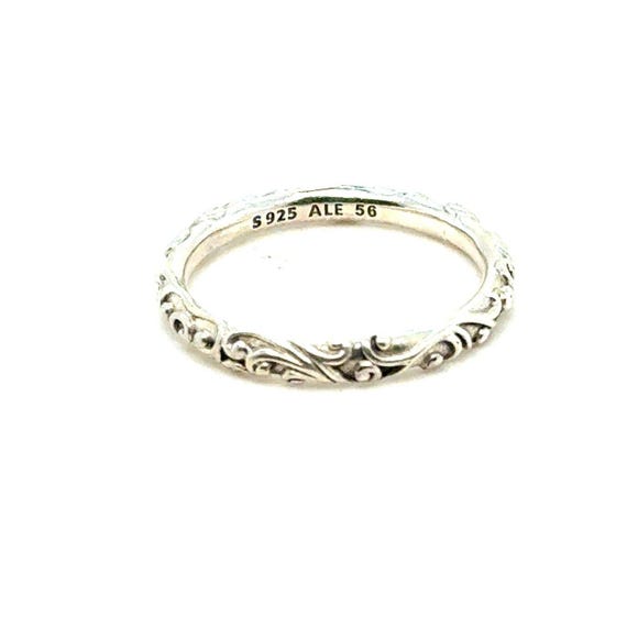 Pandora Scroll Thin Band Ring - image 2