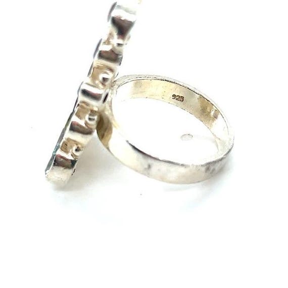 Multi-Stone Silver 925 Ring - image 5