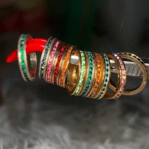 Stackable Eternity Stone Rings - image 2