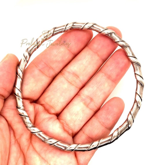 Mexican 925 Twisted Bangle - image 2