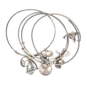 4 Used Alex and Ani Bracelets