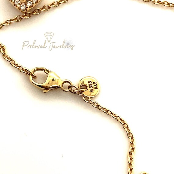 14k Gold Pandora Chain Gem