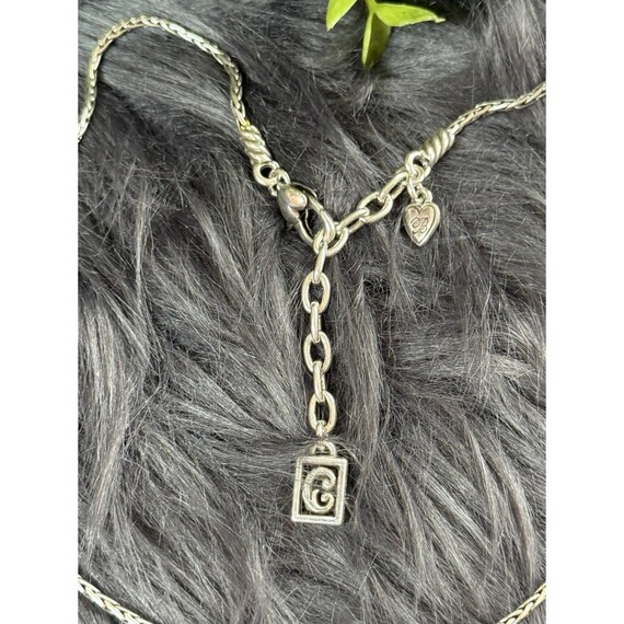 Brighton Rectangle with Heart Dangle Necklace - image 4