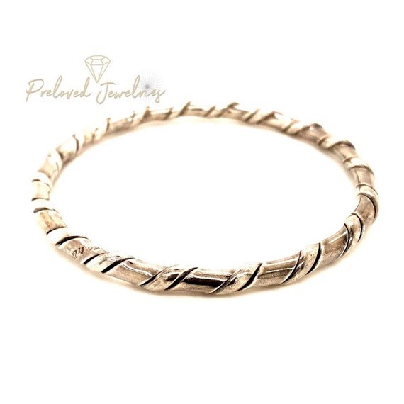 Mexican 925 Twisted Bangle - image 1