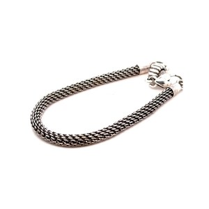 Brighton Silver-Tone Woven Bracelet with Crystal Accent image 3