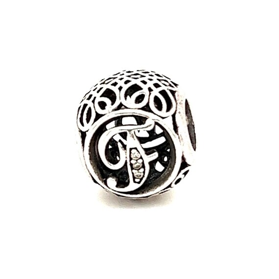 Pandora Initial F Cz Round Charm - image 1