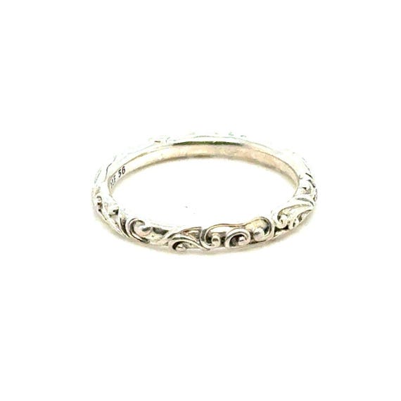 Pandora Scroll Thin Band Ring - image 1