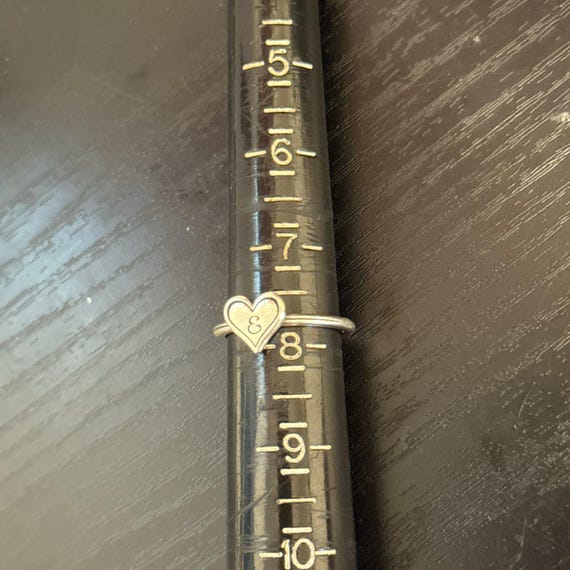 James Avery Delicate Heart Initial E Ring - image 4