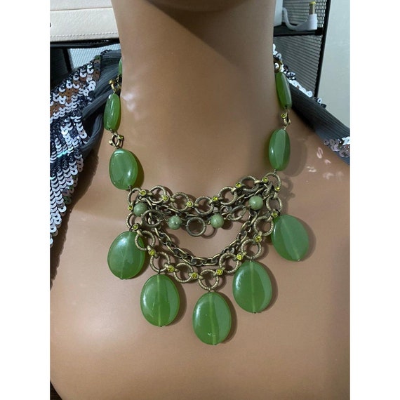 Kiam Family Green Necklace - image 5
