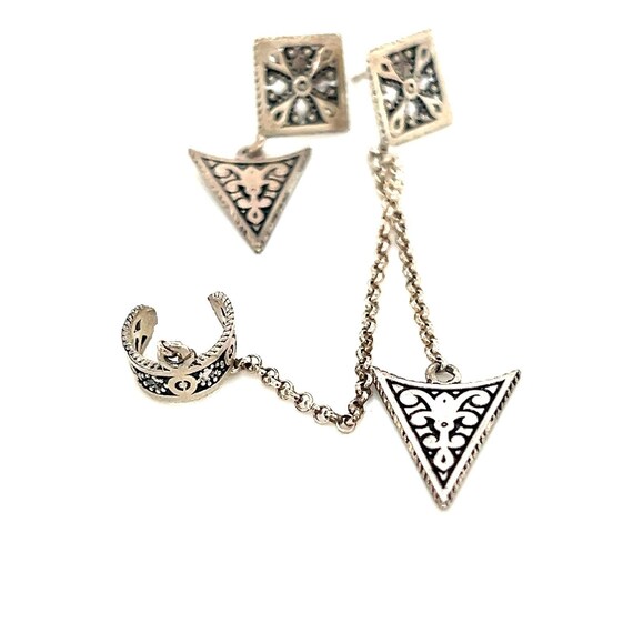 925 Silver Dangle Earrings - image 3