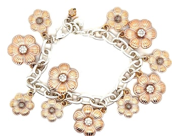 Lovely Brighton Flower Charm Bracelet