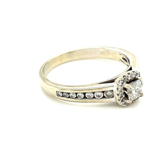Stunning 14k WG Diamond Engagement Ring - image 8