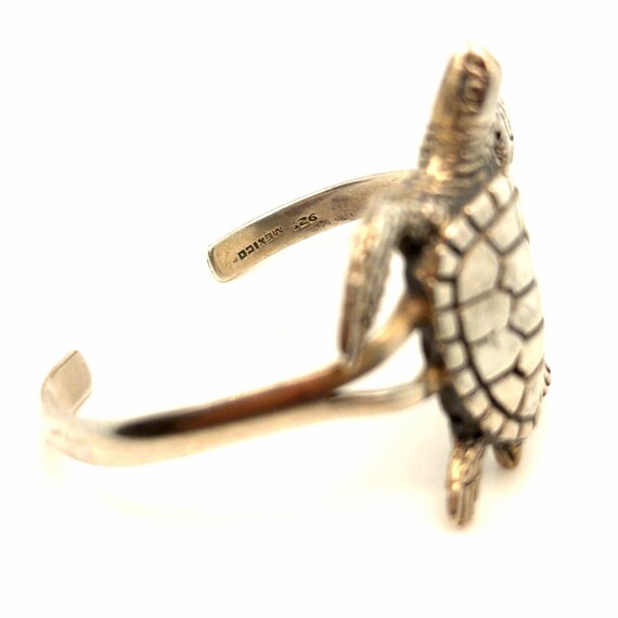Lovely Silver Tortoise Cuff - image 2