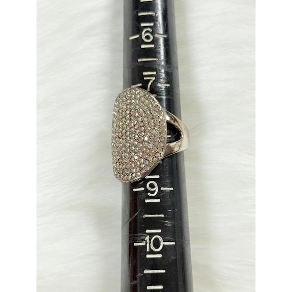 Black Rhinestones Statement Ring - image 8