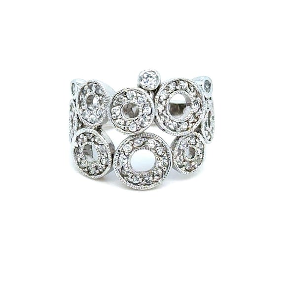 Sparkling Multi-Circles Design Ring - image 1