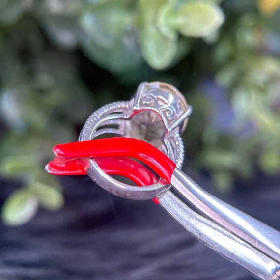 Silver 925 Yellow Stone Cable Ring - image 6