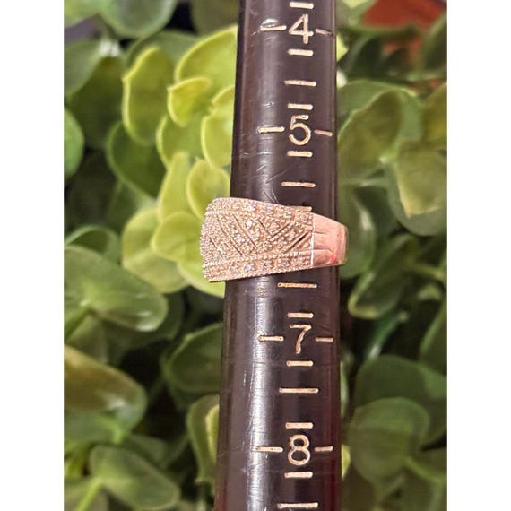 925 Silver Diamond Dome Ring - image 8