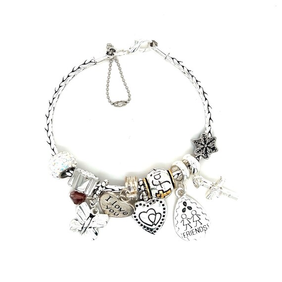 Silver Colored Charm Bracelet - image 4