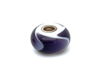 Trollbead Purple Armadillo Bead