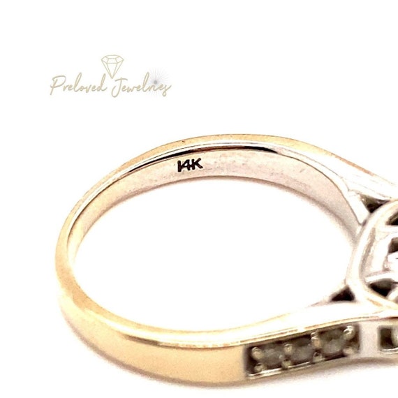 14k Keepsake Diamond Engagement Ring Gem