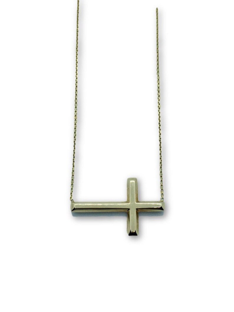 14k cross necklace