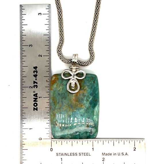 Rectangular Turquoise Necklace - image 4