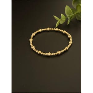 Enewton Classic Gold Beaded Stretch Bracelet for Women immagine 4