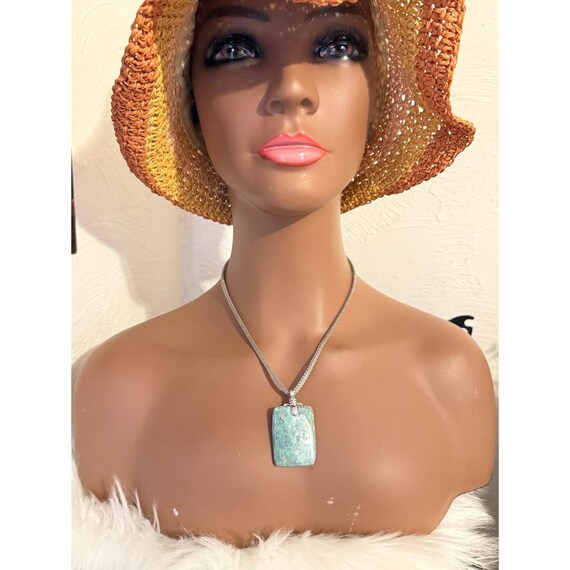Rectangular Turquoise Necklace - image 5