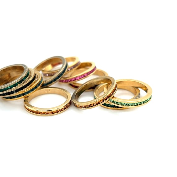 Stackable Eternity Stone Rings - image 9
