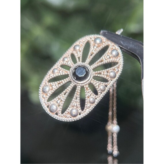Tiffany & Co. Pearl  Onyx Ziegfeld Daisy Necklace View 5