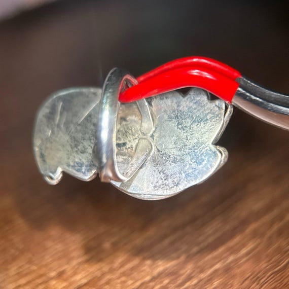 Large 2-Turquoise Silver Ring - image 6