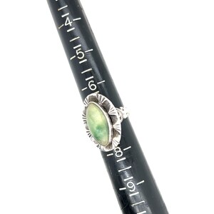 Sterling Silver Green Stone Ring image 5