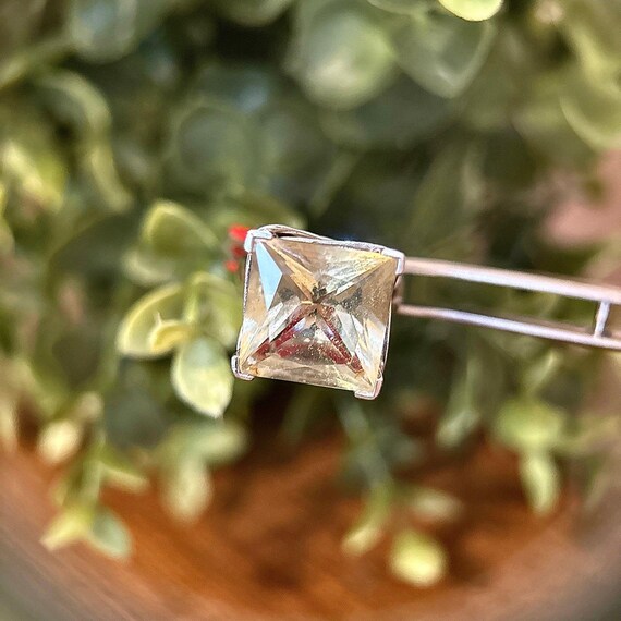 Huge 925 Silver Lemon Quartz Ring - image 2