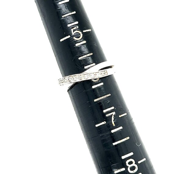 925 Silver Crossover Cz Ring - image 6