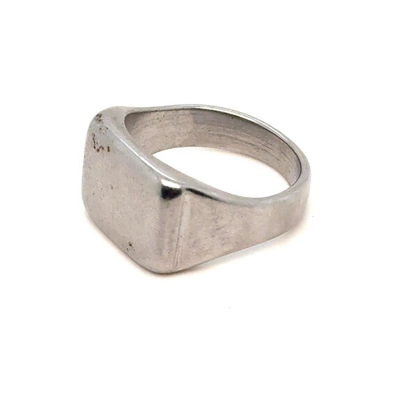 Silver Rectangular Ring - image 2