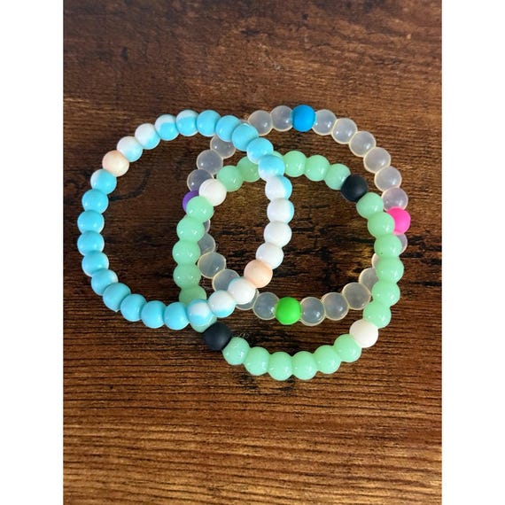 3 Silicon Beaded Bracelets - image 3