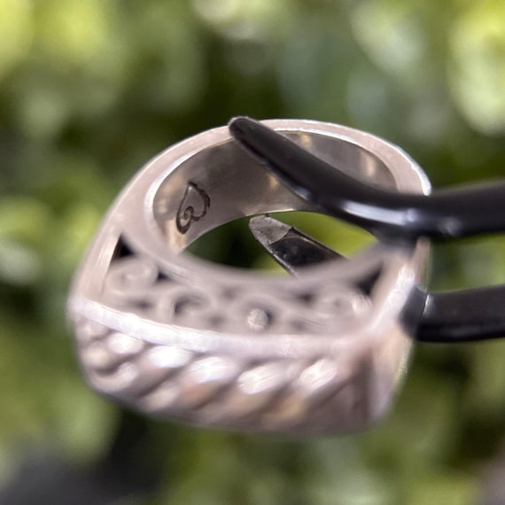 Brighton Silver 925 Ribbed Ring - image 4